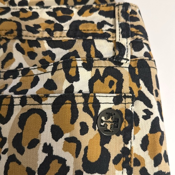 Tory Burch Leopard Print Pants Jeans NWOTGS - Picture 4 of 6